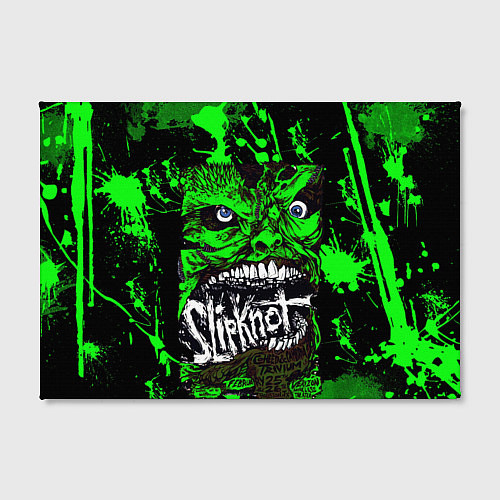 Картина прямоугольная Slipknot - green monster по / 3D-принт – фото 2