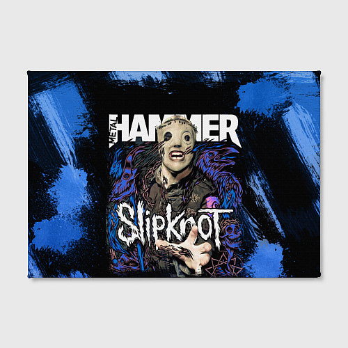 Картина прямоугольная Slipknot hammer blue / 3D-принт – фото 2