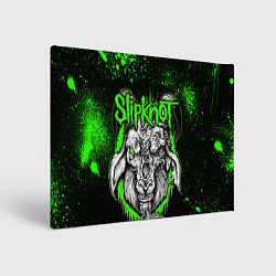 Картина прямоугольная Slipknot зеленый козел