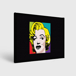 Холст прямоугольный Ретро портрет Мэрилин Монро, цвет: 3D-принт