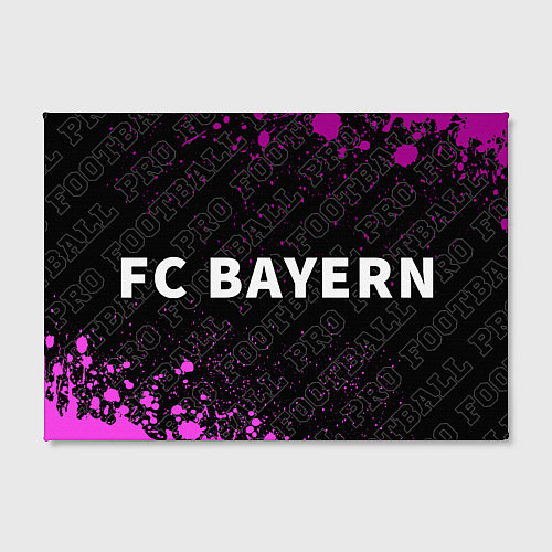 Картина прямоугольная Bayern pro football: надпись и символ / 3D-принт – фото 2