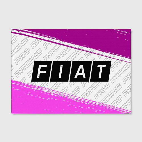 Картина прямоугольная Fiat pro racing: надпись и символ / 3D-принт – фото 2