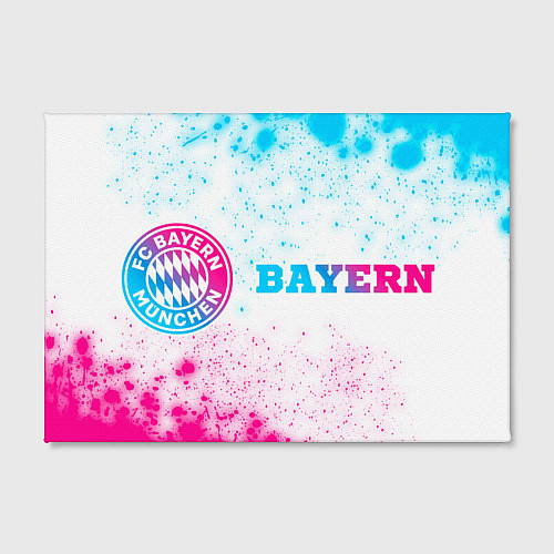 Картина прямоугольная Bayern neon gradient style: надпись и символ / 3D-принт – фото 2