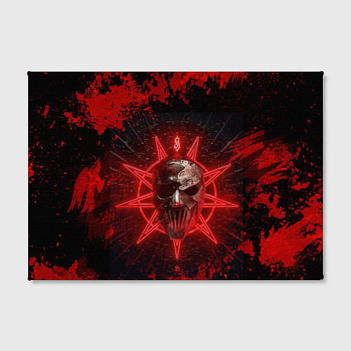 Картина прямоугольная Slipknot red satan star / 3D-принт – фото 2