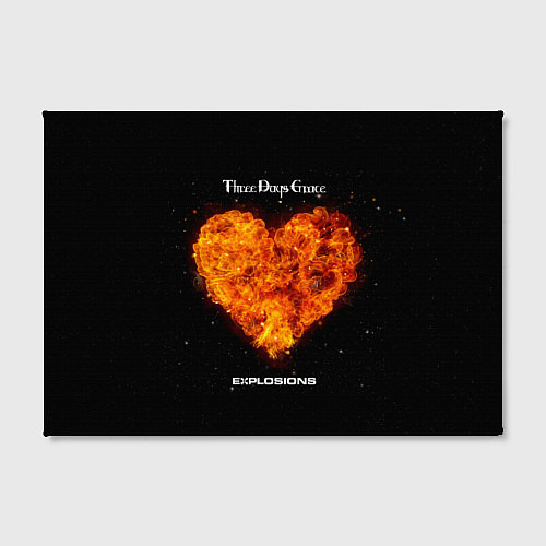 Картина прямоугольная Explosions - Three Days Grace / 3D-принт – фото 2