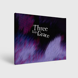 Холст прямоугольный Three Days Grace lilac, цвет: 3D-принт