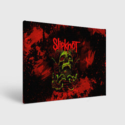 Холст прямоугольный Slipknot череп, цвет: 3D-принт