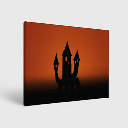 Холст прямоугольный Halloween - замок ведьм, цвет: 3D-принт