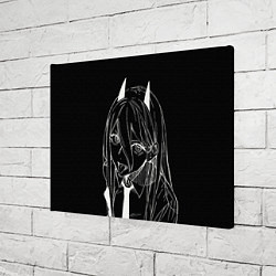 Холст прямоугольный Милая Пауер - Человек бензопила, цвет: 3D-принт — фото 2