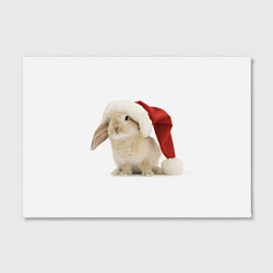 Холст прямоугольный Новогодний кролик - 2023, цвет: 3D-принт — фото 2