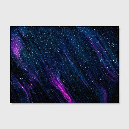 Картина прямоугольная Звёздное абстрактное фиолетовое небо / 3D-принт – фото 2
