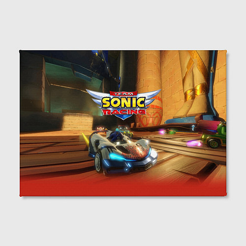 Картина прямоугольная Team Sonic racing - hedgehog - video game / 3D-принт – фото 2