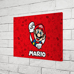 Холст прямоугольный Луиджи и Марио, цвет: 3D-принт — фото 2