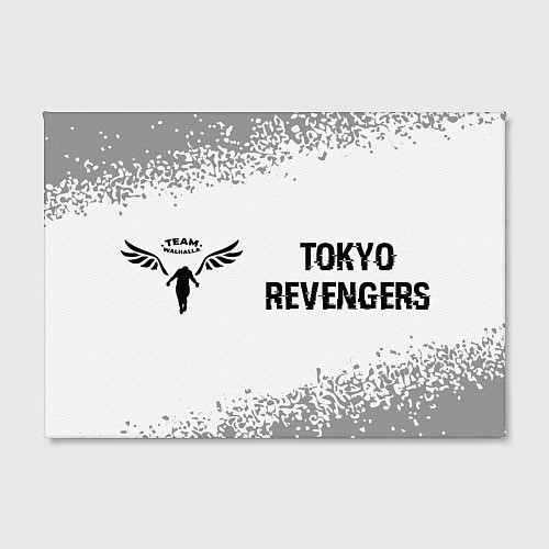 Картина прямоугольная Tokyo Revengers glitch на светлом фоне: надпись и / 3D-принт – фото 2