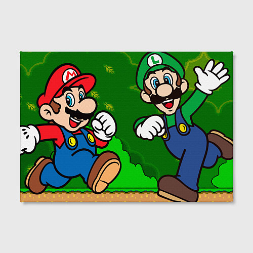 Картина прямоугольная Luigi & Mario / 3D-принт – фото 2