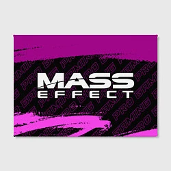 Холст прямоугольный Mass Effect pro gaming: надпись и символ, цвет: 3D-принт — фото 2
