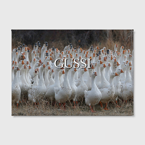 Картина прямоугольная Стая гусей - Gussi / 3D-принт – фото 2