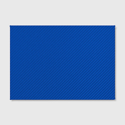 Картина прямоугольная Плетёная синяя ткань - паттерн / 3D-принт – фото 2