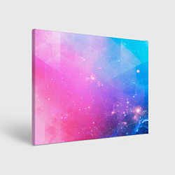 Холст прямоугольный Звёздное геометрическое небо, цвет: 3D-принт