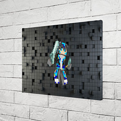 Холст прямоугольный Minecraft - character - video game, цвет: 3D-принт — фото 2
