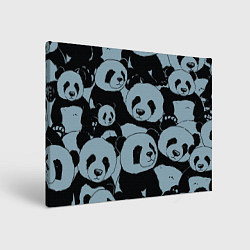 Холст прямоугольный Panda summer song, цвет: 3D-принт