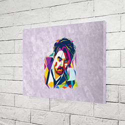 Холст прямоугольный Геометрический портрет Джонни Деппа, цвет: 3D-принт — фото 2