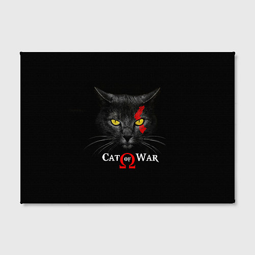Картина прямоугольная Cat of war collab / 3D-принт – фото 2