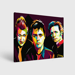 Холст прямоугольный Green day portrait, цвет: 3D-принт