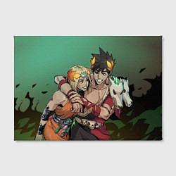 Холст прямоугольный Zagreus and Melinoe - Hades 2, цвет: 3D-принт — фото 2