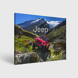 Картина прямоугольная Chrysler Jeep Wrangler Rubicon - горы