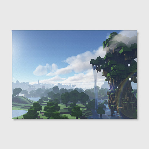 Картина прямоугольная Minecraft мир / 3D-принт – фото 2
