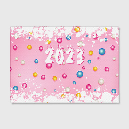 Картина прямоугольная White and pink 2023 / 3D-принт – фото 2