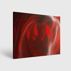 Картина прямоугольная Темно красные волны