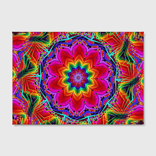 Картина прямоугольная Волшебный радужный цветок / 3D-принт – фото 2