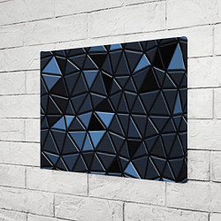 Холст прямоугольный Серые треугольники, цвет: 3D-принт — фото 2