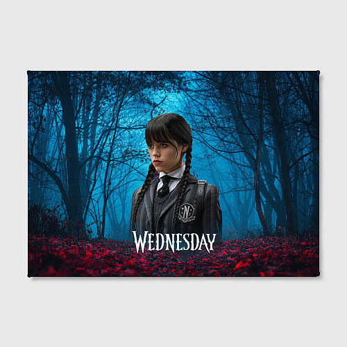 Картина прямоугольная Wednesday таинственный лес / 3D-принт – фото 2