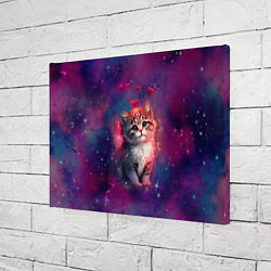 Холст прямоугольный Космически котенок, цвет: 3D-принт — фото 2