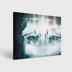 Холст прямоугольный Абстрактное свечение из будущего, цвет: 3D-принт