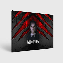 Холст прямоугольный Wedneday black and red, цвет: 3D-принт