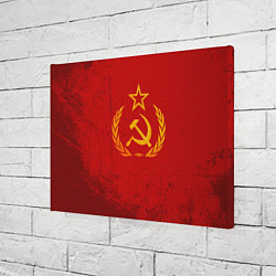 Холст прямоугольный СССР серп и молот, цвет: 3D-принт — фото 2