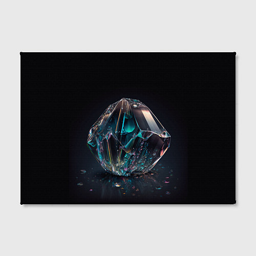 Картина прямоугольная Камень кристалл во тьме / 3D-принт – фото 2