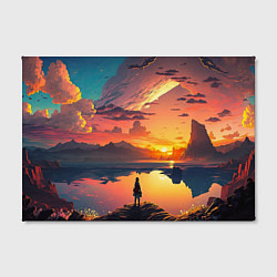 Холст прямоугольный Я не нарушаю правила, я живу по своим, цвет: 3D-принт — фото 2