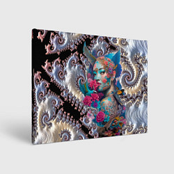 Холст прямоугольный Japanese beauty - irezumi, цвет: 3D-принт