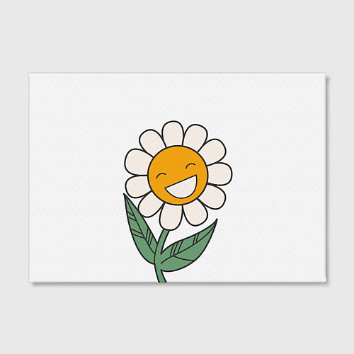 Картина прямоугольная Весёлый цветок ромашка / 3D-принт – фото 2