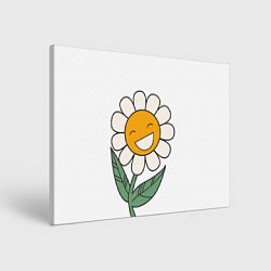 Картина прямоугольная Весёлый цветок ромашка