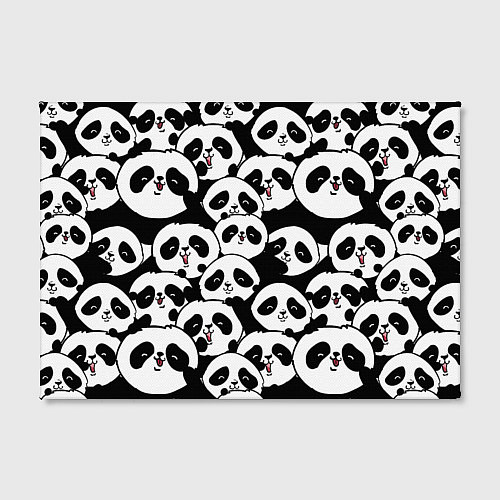 Картина прямоугольная Весёлые панды / 3D-принт – фото 2