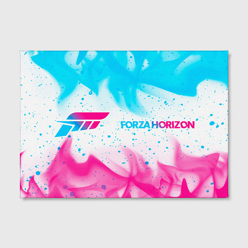 Картина прямоугольная Forza Horizon neon gradient style: надпись и симво / 3D-принт – фото 2