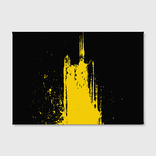 Картина прямоугольная Фонтан бурлящей желтой краски / 3D-принт – фото 2