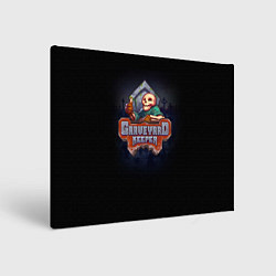 Холст прямоугольный Graveyard Keeper ролевая игра в жанре симулятора, цвет: 3D-принт