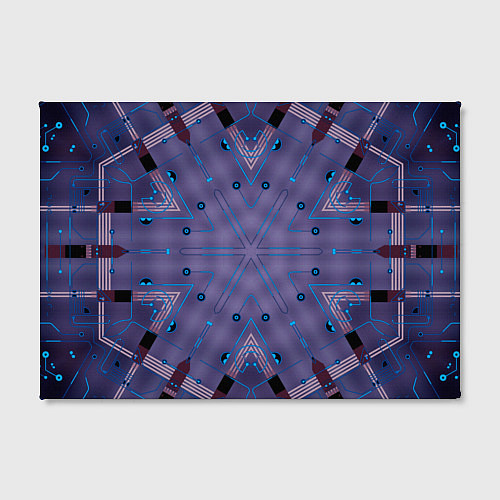Картина прямоугольная Техно фиолетовая броня / 3D-принт – фото 2